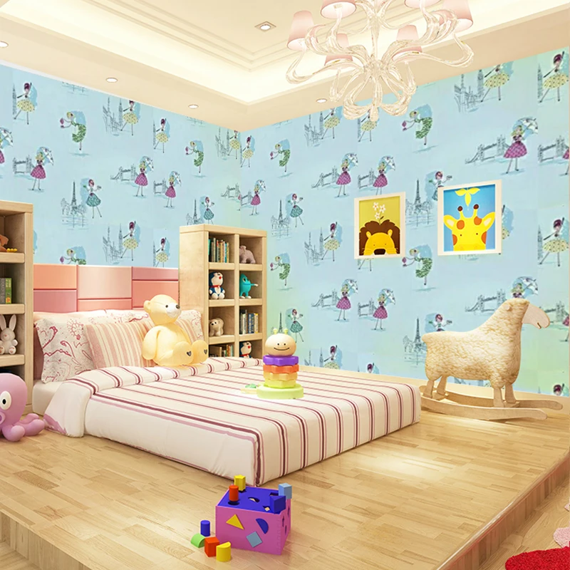 

New PVC vinyl have glue waterproof child baby bedroom TV back door furniture wardrobe desktop wallpapers wall sticker dance girl