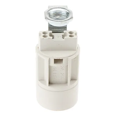 DIY белый Пластик E14 лампа держатель базы 110 В-220 В Douille Soquete e14 гнездо патрон