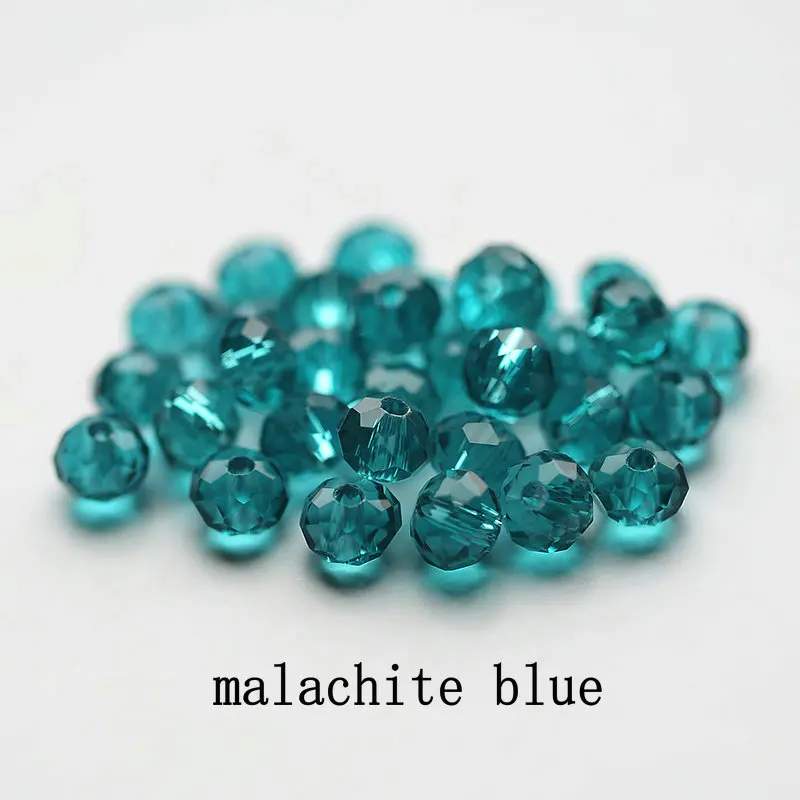 malachite blue Купите 1 и получите 1 бесплатно 4 мм серьги ручной работы шармы стеклянные свободные бусины Круглые бусины для ювелирных изделий - Цвет: malachite blue