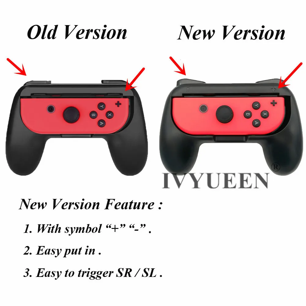 IVYUEEN 1 шт. Износостойкие ручки Joy con, ручки-держатели, ручки-держатели для пульта Nintendo Switch NS Joy-Con(без джойстика