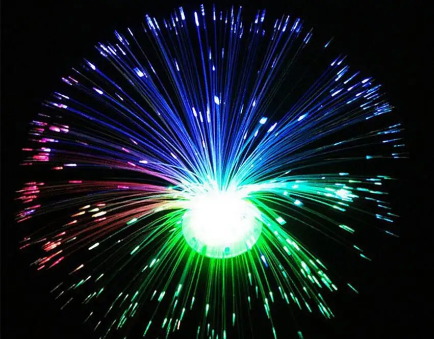 

2016 Novelty Color Changing LED Braid Optic Fiber Light Nightlight Lamp Bright Glowing Lighting Home Holiday Party Decoration