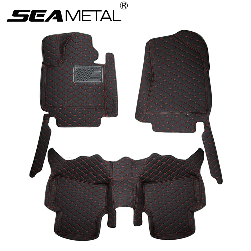 

LHD For Hyundai Tucson 3rd 2018 2017 2016 Custom Car Floor Mat Rugs Leather Auto Rug Mat Interior Automobile Accessories Car Pad
