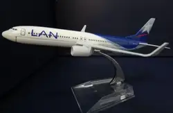 1:400 модель самолета Боинг 737-800 LAN самолета авиакомпании B737 металла моделирования модель самолета для малыша игрушки Рождественский подарок