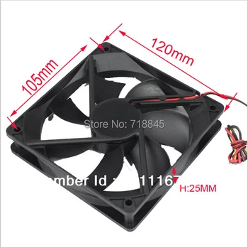 

Wholesale price 50pcs New PC Case 12V 4Pin 12CM 120 MM 12025 Ball Cooller Cooling Fan