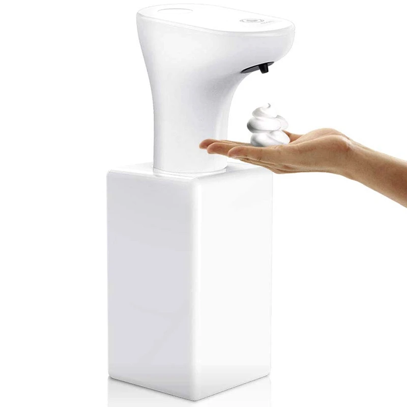 Диспенсер для мыла, автоматический беспрессовый Пенящийся диспенсер для мыла-инфракрасный датчик движения жидкий автоматический диспенсер для мыла/Adju - Цвет: White