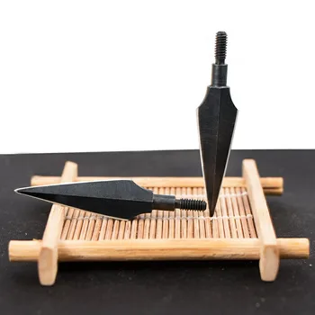 

6Pcs/lot Broadheads Bone Hunting Arrowhead Archery Steel Black Arrow Head Release Compound Bow Crossbow Broadheads