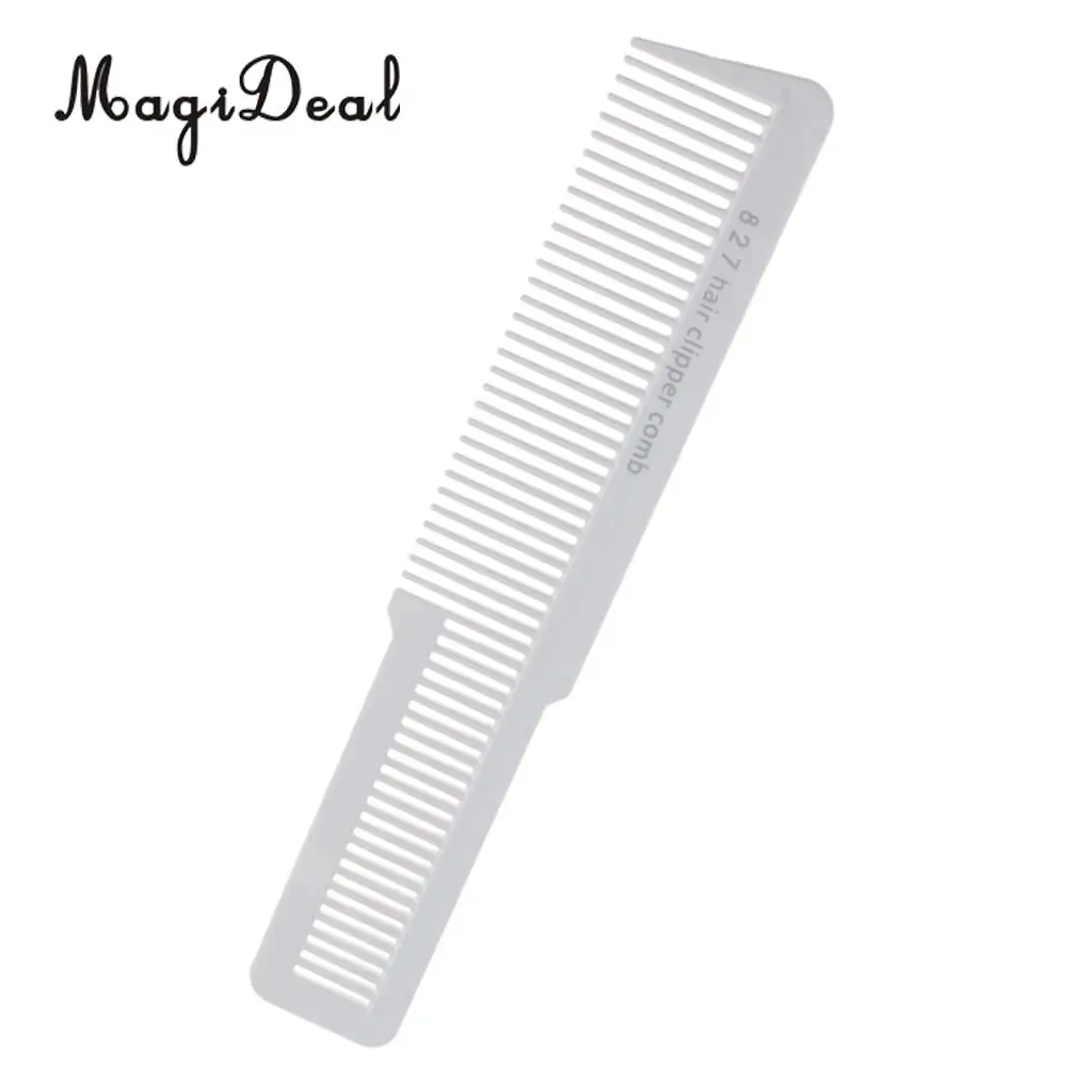 MagiDeal 2pcs Professional Flat Top Stylist Salon Barber Clipper Cutting Hair Comb Styling Hair Cutting Remover Comb