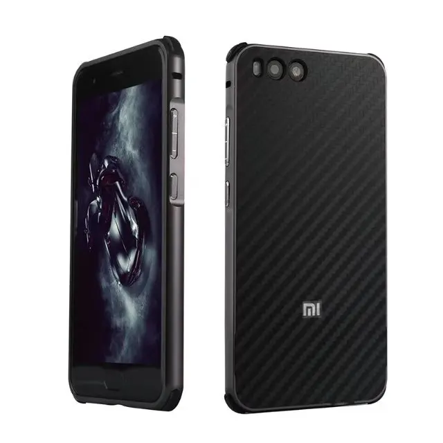 Роскошные Гибридный чехол для xiaomi mi 6 жесткого углеродного волокна Coque металлический бампер+ PC защитный чехол для xiaomi mi6 телефон оболочки