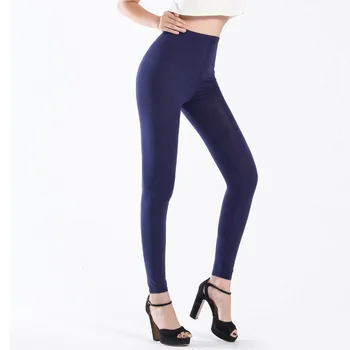 

High Quality big elastic plus size Candy color leggings XL-4XL women Modal cotton leggings long legging women pants Y084