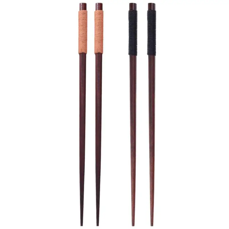 

1Pair Natural Wood Chopsticks Japanese Korean Reusable Chopsticks Kitchen Tableware Chinese Set Handmade Gifts