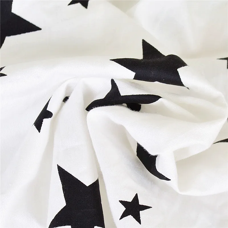 Black&White Newborn Sleeping Crib Bedsheet Baby Cot Stroller Bedspread Sleeper Flat Sheet Infant Bed Covers