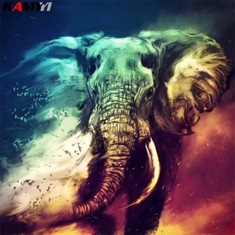 

5D Diy diamond painting cross stitch elephant Full Square/Round Diamond embroidery Needlework Rhinestone Mosaic decor