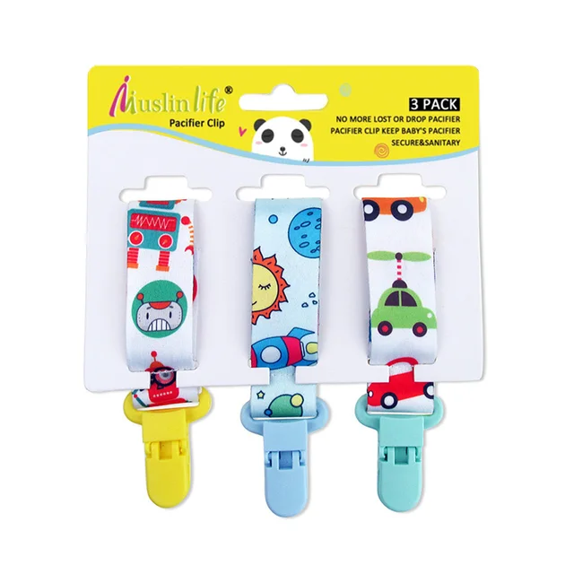 Muslinife 12 Colors Baby Pacifier Clip Chain Dummy Holder For Nipples Para Bebe Kids Pacifier Clips Pacifier Holder 3pcs Pack Pacifiers Leashes Cases Aliexpress