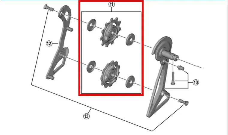 Shimano XT DYNA-SYS высококачественный набор для RD-M773 направляющих и натяжных RD-M773