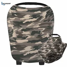 Nursing Cover Breastfeeding Scarf printed Camouflage for Carseat Canopy,High Chair Shopping Cart Stroller Baby Car Seat Covers