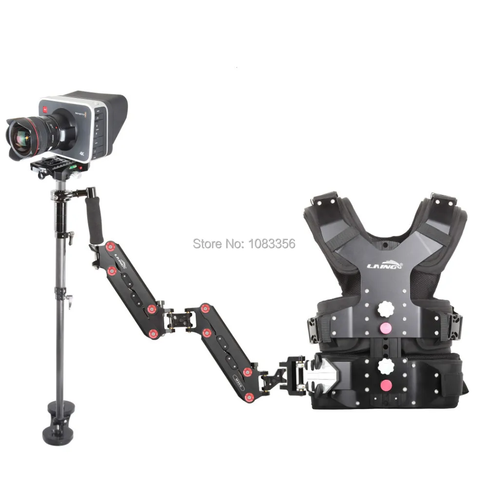 DHL 1-8 кг нагрузки Steadycam Laing M30S жилет + двойной рычаг стабилизатор из углеродного