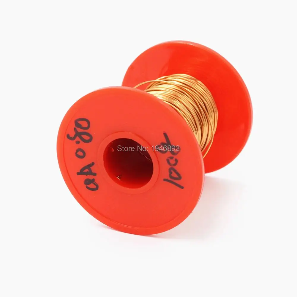 Новое поступление 0,8 мм 100 г/шт. QA-1-155 медная проволока/красная эмалированная медная проволока прямая сварка, скребковая краска