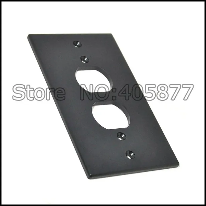 Одна розетка переменного тока алюминиевая панель|ac power|wall receptaclewall cover plates |