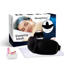 Super Soft Eye Mask for Travel Sleep Sleeping Rest Aid Relaxer Eye Cover Patch Case Eye shade Blinder Blindfold Woodyknows