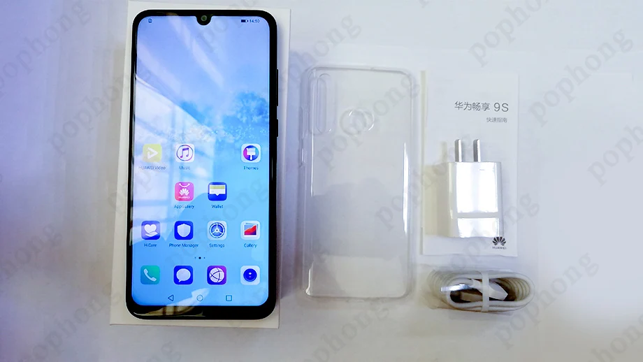 Мобильный телефон huawei Enjoy 9 S, 6,21 дюймов, P smart+, четыре ядра, Android 9,0, отпечаток пальца, ID, Google Play