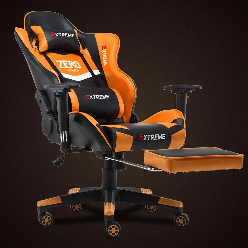 with footrest-5 WCG игровое кресло эргономичное компьютерное кресло якорь домашнее кафе игра конкурентные сиденья офисное кресло босс - Цвет: with footrest-5