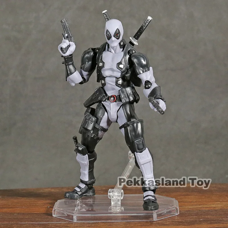 

Revoltech Series NO.001EX Marvel Legends X-Force Deadpool PVC Action Figure Collectible Model Toy