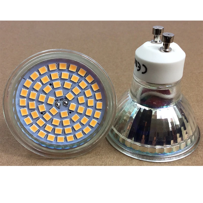 

220-240V 120 Beam 60 LEDs Glass cover Spotlight 5W GU10 E27 MR16, Traditional Tungsten lamp Replacment