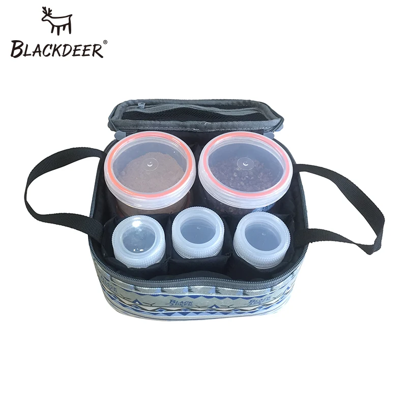 

BLACKDEER Camping Tools Transparent Lid Spice Jar Crockery For Touris Walking Utensils Outdoor Picnic Set Tourist Tableware