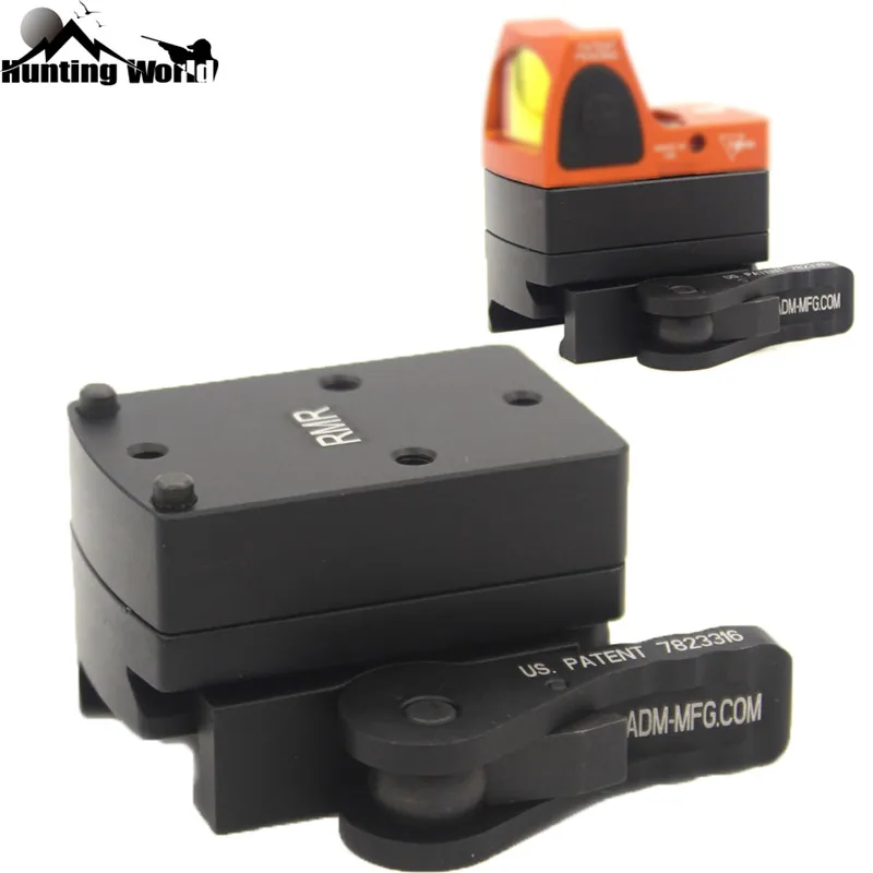 

Tactical Mini RMR Red Dot Sight Mount Riser Scope Mount with Quick Detach Auto Lock fit 20mm Picatinny Rail for Airsoft Hunting