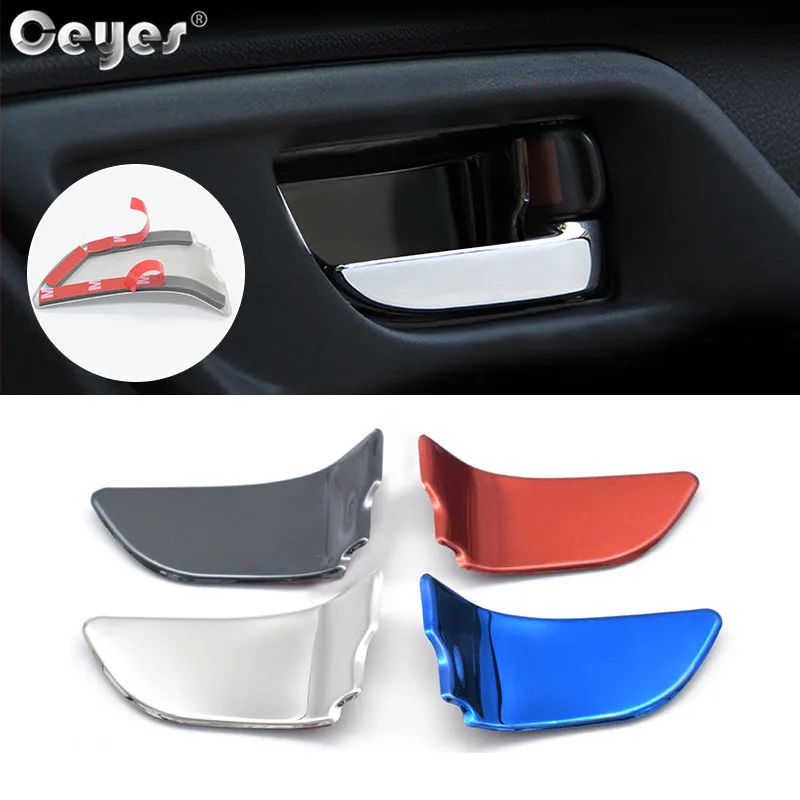 

Ceyes Car Styling Auto Interior Decorative Accessories Door Handle Bowl Stickers Case For Subaru Sti Impreza BRZ Forester Legacy