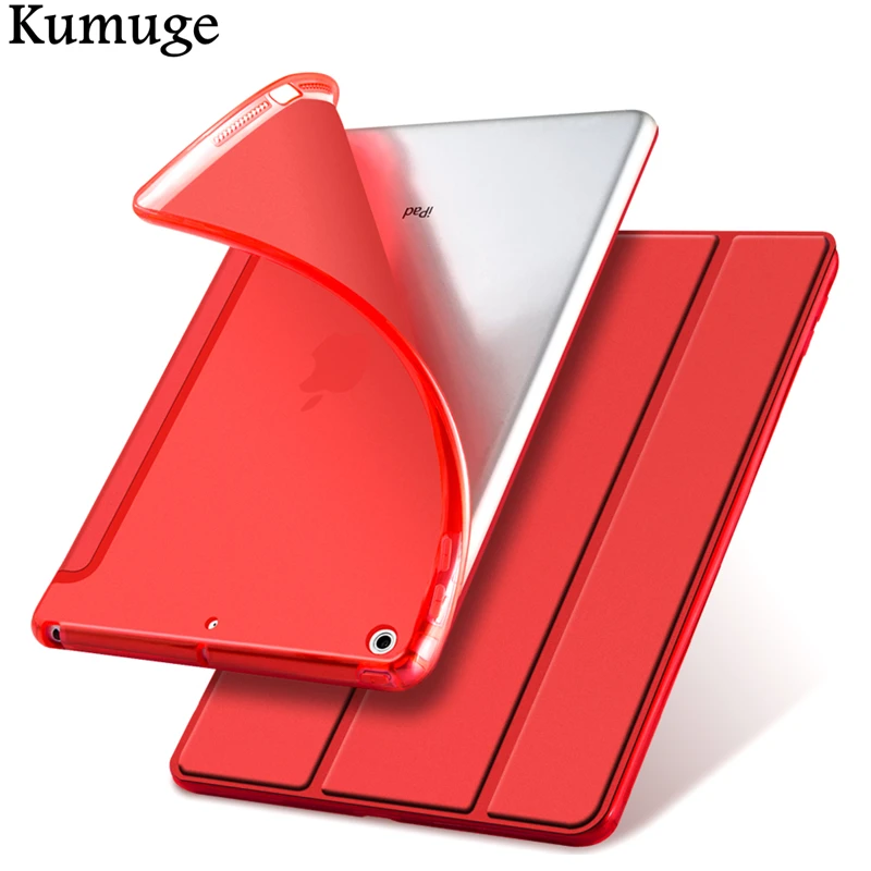 

Cover Case for iPad 9.7 inch 2017 PU Leather+TPU Silicone Back Cover for New iPad 9.7 A1822 A1823 Flip Stand Tablet Funda Case