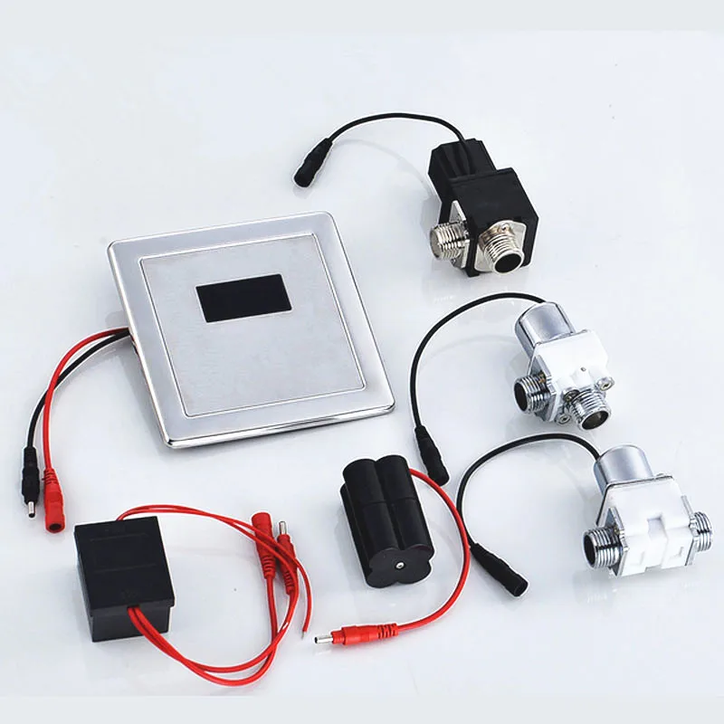 

induction Sensor Urinal flush valve,automatic Infrared Sensor panel,6V solenoid valve battery box transformer accessories,J18062