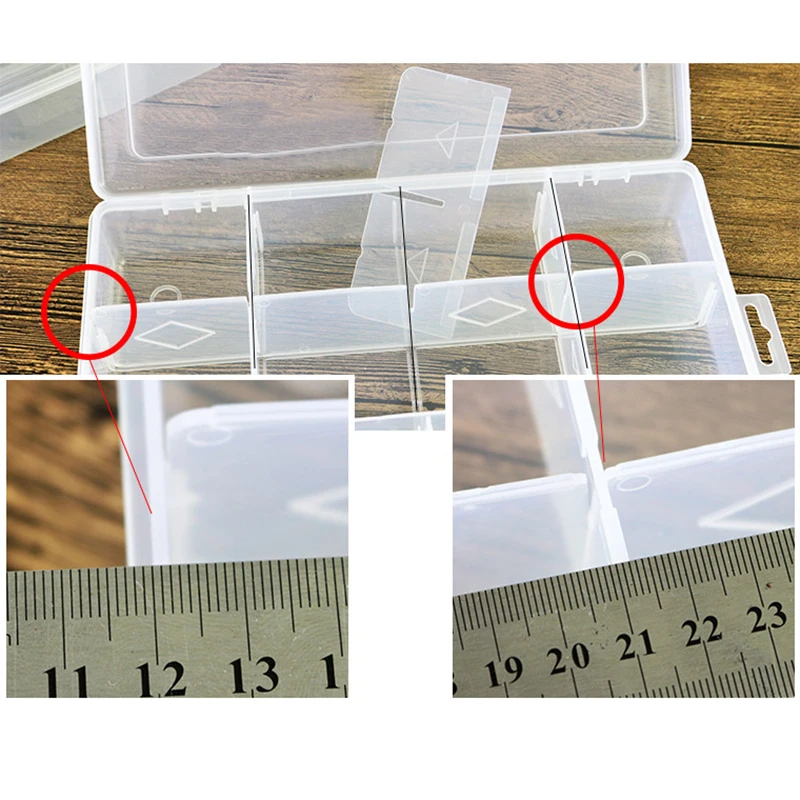 10 Plastic Organiser Storage Box Removable Grids Compartment Container For Beads |
