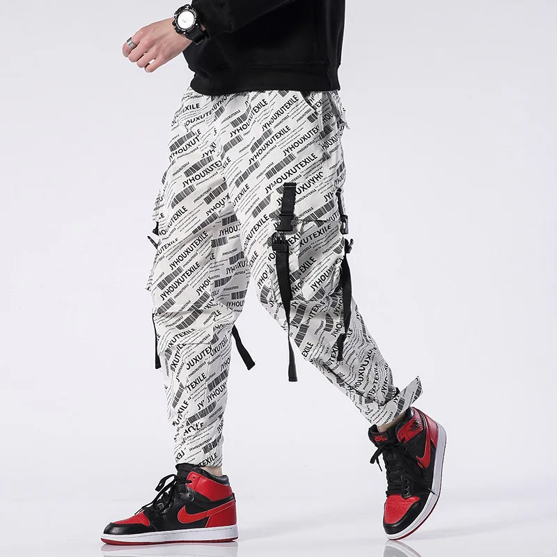 M-4XL 5XL 2019 Spring Track Pants Men Sweatpants Mens Joggers Pants Cargo Camo Tactical Harem Jogger Pants Men