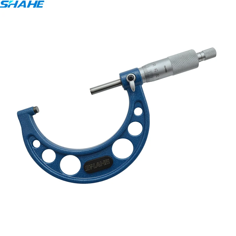 SHAHE 50-75mm 0.01mm Outside Micrometer Micrometro Gauge Hardened Alloy