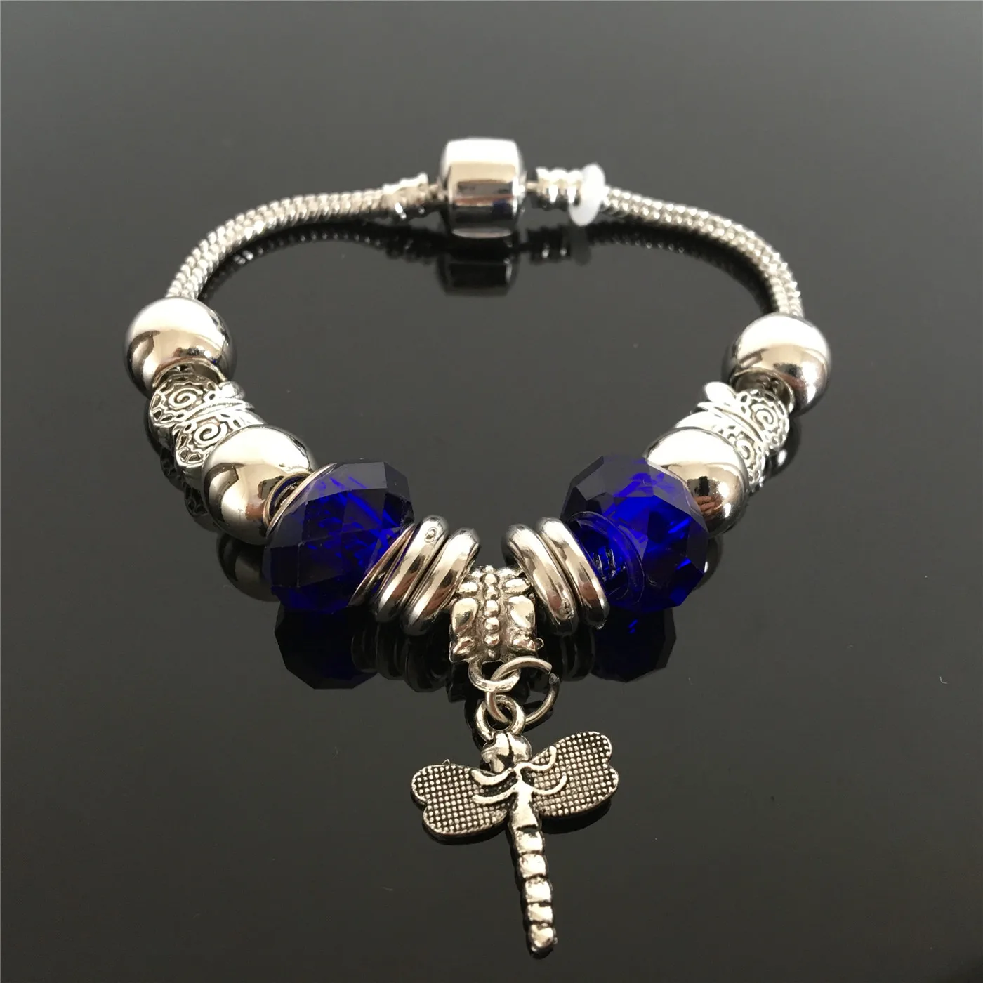 

2140MA Maya Myths Fashion Silver Charms Crystal Bracelet for Women Femme Pendant Brand Bracelet & Bangles Women Jewelry