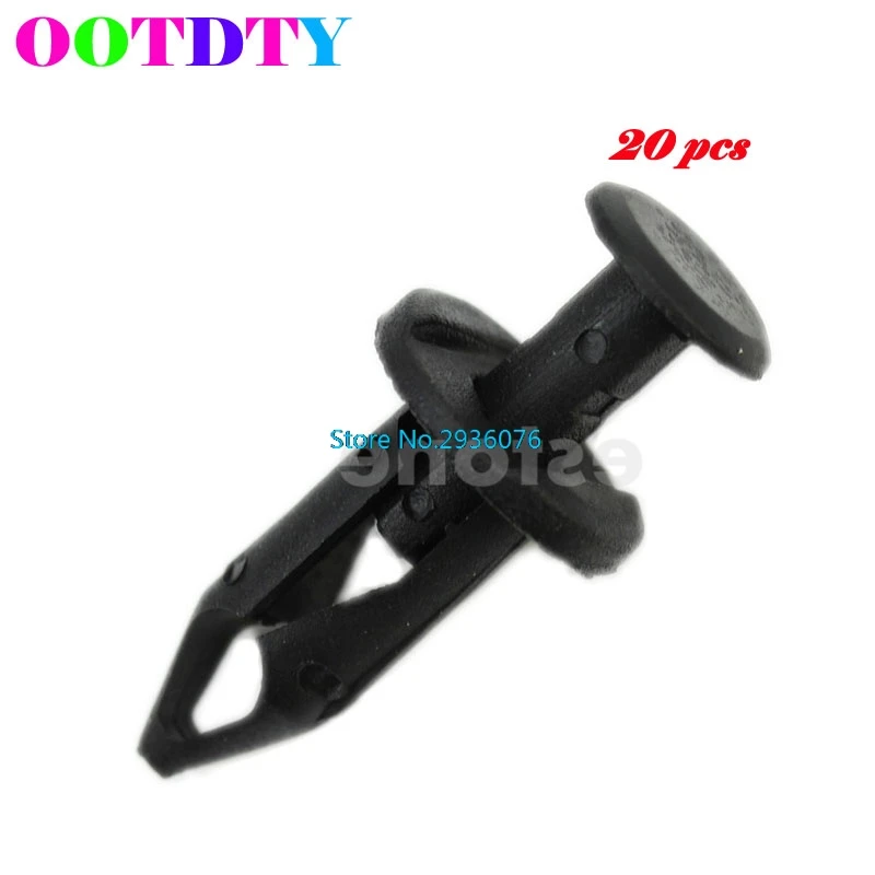 

20pcs/lot Nylon Push Type Rivet Retainer Fastener Bumper Pin Clips for Ford APR28_10