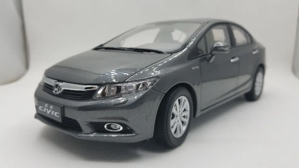 1:18 литая под давлением модель для Honda Civic 9 серый редкий сплав игрушечный автомобиль миниатюрная коллекция подарки MK9