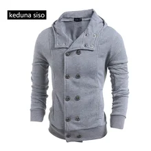 Wholesale Men’s Autumn Double Breasted Cardigan Sweatshirts Hoodies assassins creed Fleece Hoodie Slim Coat Homme homens moletom