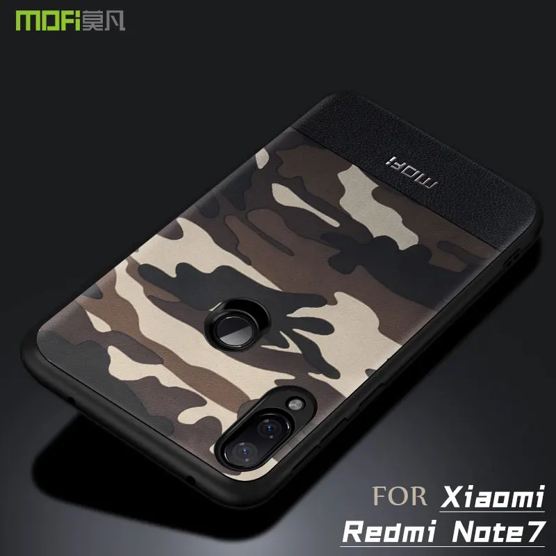 Для Xiaomi redmi note 7 чехол MOFI для Pro Камуфляжный кожаный global задняя крышка |