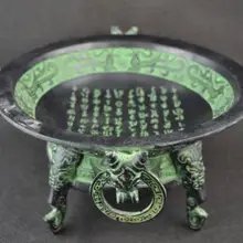 Продуманное коллекционное изделие из бронзы ручной работы ДРАКОН 3 ноги большой горшок