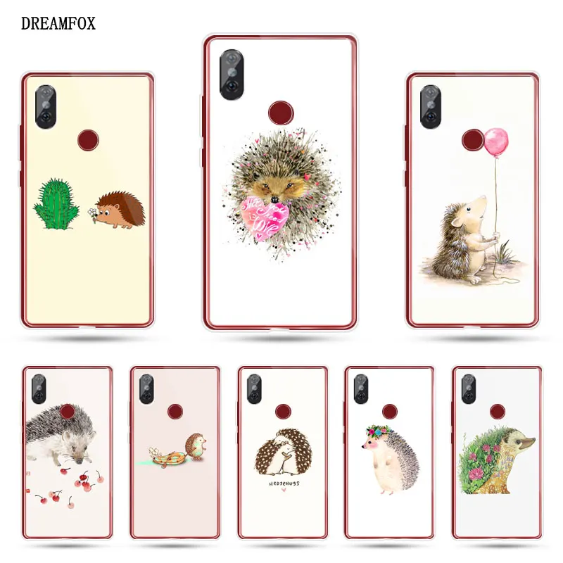 

DREAMFOX N050 Hedgehog Soft TPU Silicone Cover For Xiaomi Mi Mix 3 A1 A2 5C 5X 6 6X 8 9 Lite SE Play Pocophone F1 Case