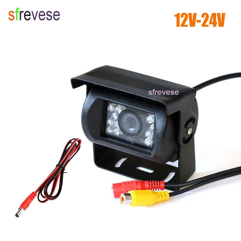 

12V-24V 18 LED IR Night Vision Car Rear View Reversing Backup Parking Camera For Bus Truck Motorhom Vehicle 10pcs/lot