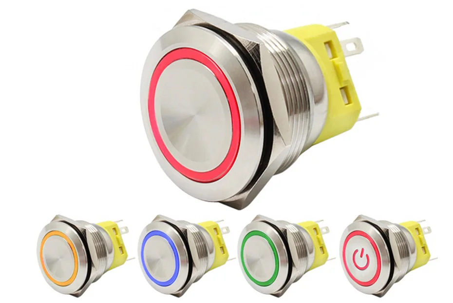 ring led switch push button
