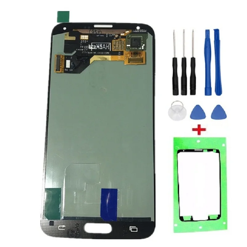 

100% AMOLED LCD Display For Samsung GALAXY S5 G900 G900F Tested High Quality Touch Screen Digitizer Assembly+Tools