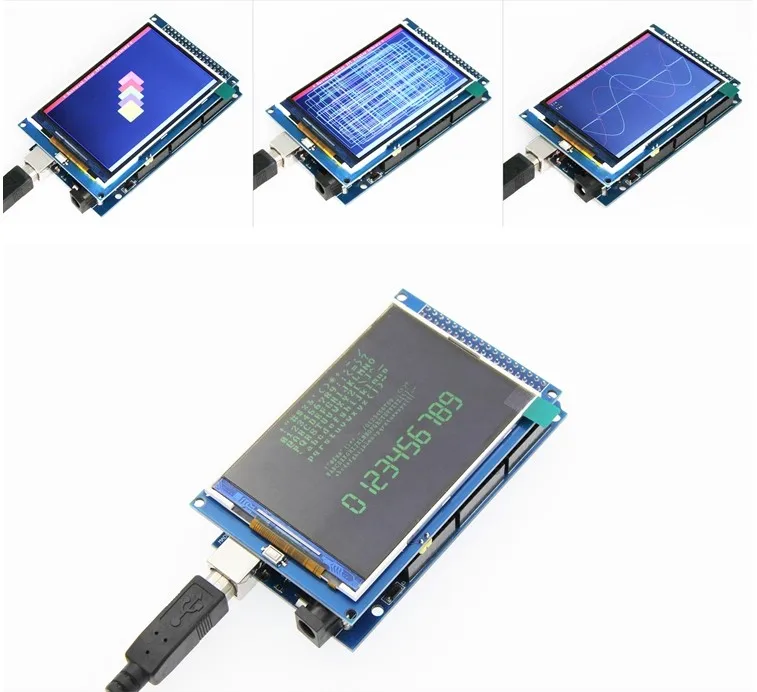 

10pcs Free shipping 3.5 inch TFT LCD screen module Ultra HD 320X480 MEGA 2560 R3 Board
