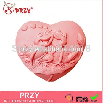 

DIY Hot 3D frog on the lotus leaf shaped handmade soap mold candle molds silicon mould Chocolate Candy Moulds Form of Cake
