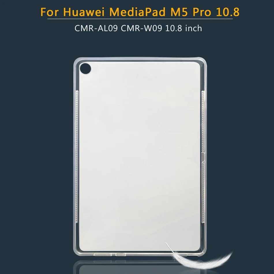 Планшетный чехол для huawei MediaPad C5 M2 M3 M5 M6 Lite рro 8,0 8,4 10,0 10,1 10,8 7,0 Мягкий силиконовый чехол Медиа Pad M2-801L - Цвет: M5 Pro 10.8