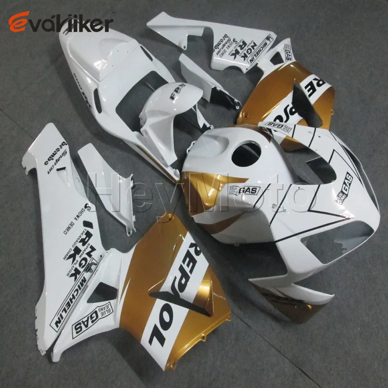 Пользовательские ABS обтекатель для CBR600RR 2003-2004 F5 03 04 мотоциклетные панели+ 5 подарков литьевая форма синий белый