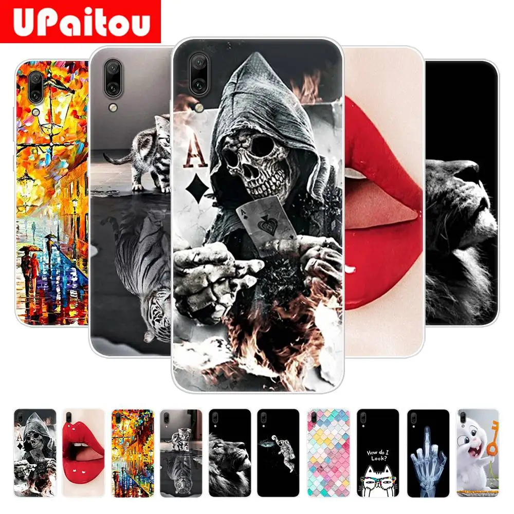 

UPaitou Colorful Painting Case for Huawei Y7 Prime Y6 Pro Y9 2019 Case Soft TPU Ultra Thin Back Cover New Type Phone Case